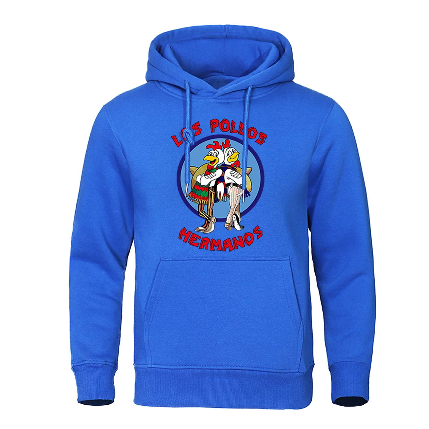 LOS POLLOS Hermanos Men\'s Hoodies Loose Pullover Letter Print Male Sweatshirts Chicken Brothers Pullovers Warm Breathable Hoody