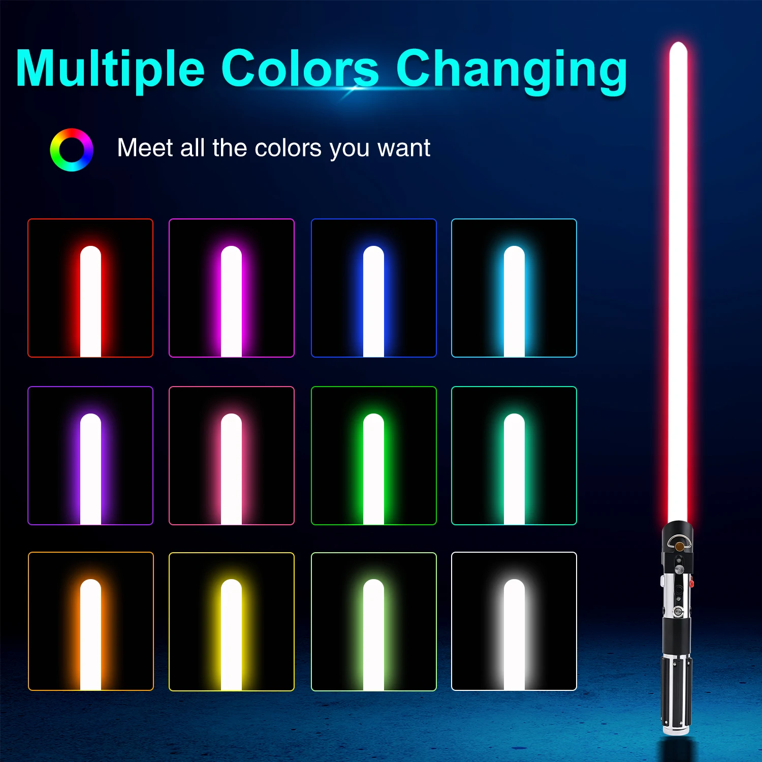 TXQSABER Lightsaber SNV4 Proffie Pixel Soundboard السلس سوينغ مقبض معدني مع شريط LED شفرة هالوين تأثيري اللعب Vader