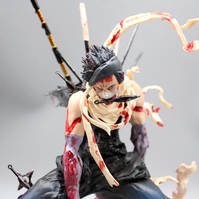 24cm Iron Curtain Momochi Anime Naruto Shippuden Statue Zabuza Action Figure Gk Decoration PVC Collection Figurine Birthday Gift