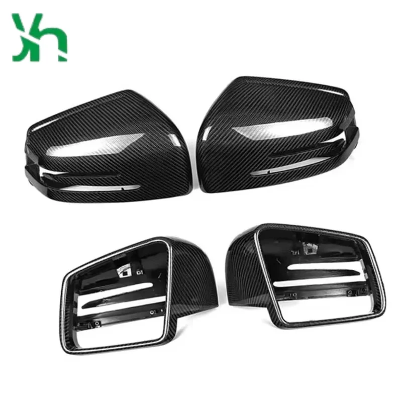لمرسيدس بنز GLK GLA X204 X156 2008 2009 2020 2021 ألياف الكربون الباب الجانب مرآة الملحقات