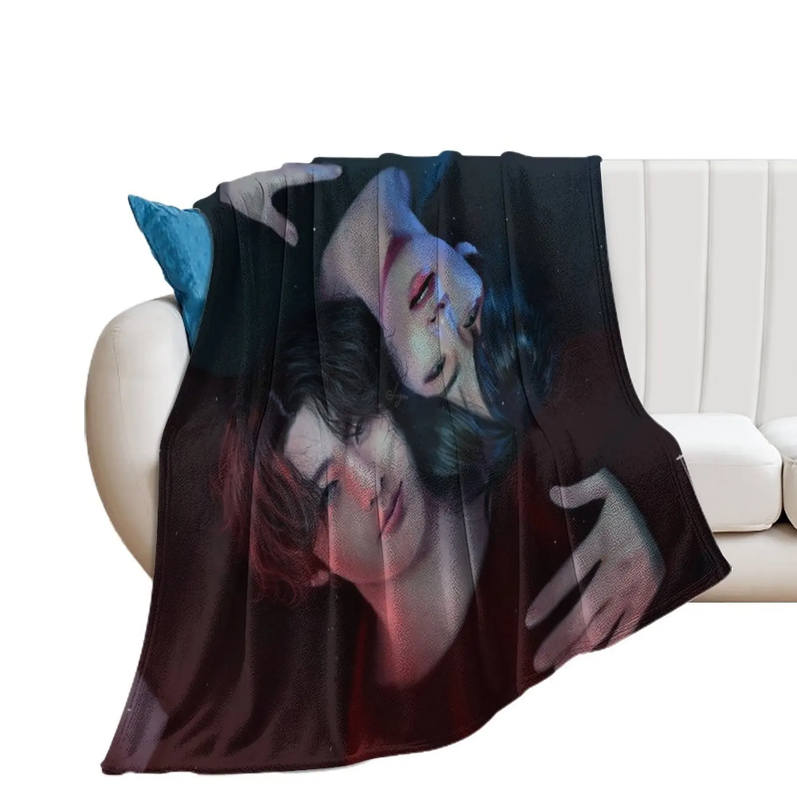 Taekook -Reqium Throw Blanket Beach Thermal Nap Blankets