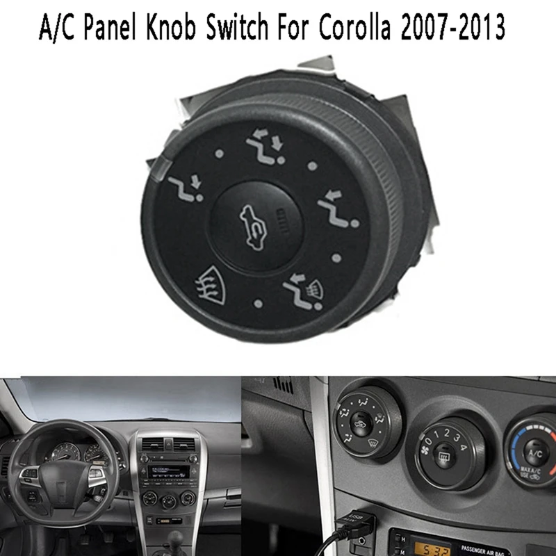 

1Set/3Pcs Air Conditioning A/C Heating Control Button For Toyota Corolla 2007-2013 Air Direction Wind Speed Knob