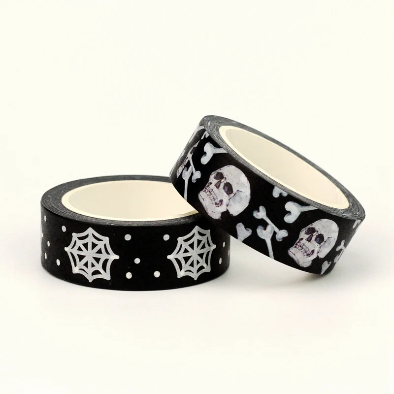 

Новинка 2023 года, 1 шт., 10 м, декор, череп, паутина, тыква, Хэллоуин, набор лент васи для скрапбукинга, малярная лента, милые соединительные канцелярские принадлежности