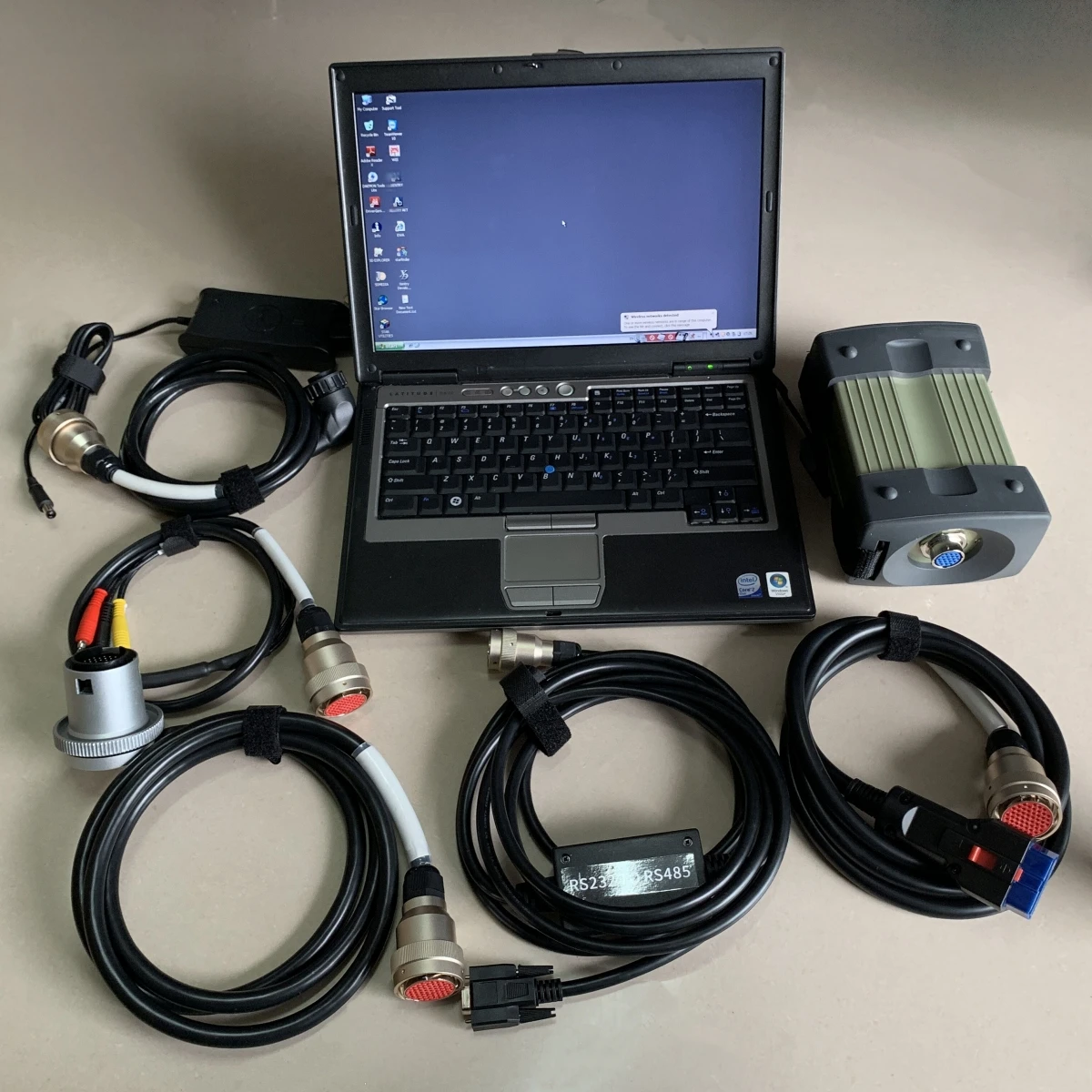 MB STAR C3 Car Auto Diagnostic Tool 3 Multiplexer SD Scanner with Software NEC Relays Laptop Used D630 for Mercedes Car 4G