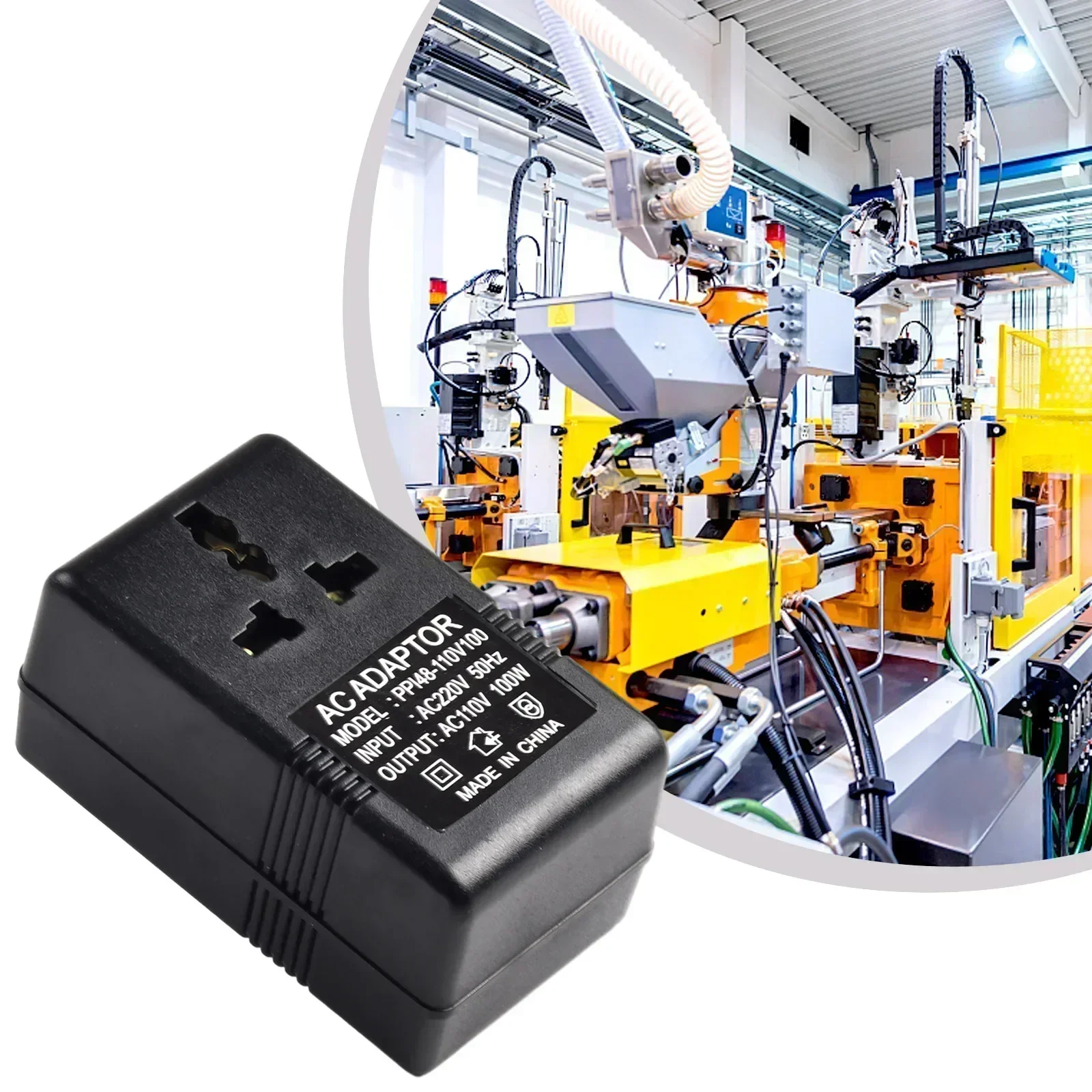 Step Down Transformer Travel Adapter AC220 V To 110 V Voltage Converter EU 50/100W Voltage Converter Regulator image 3