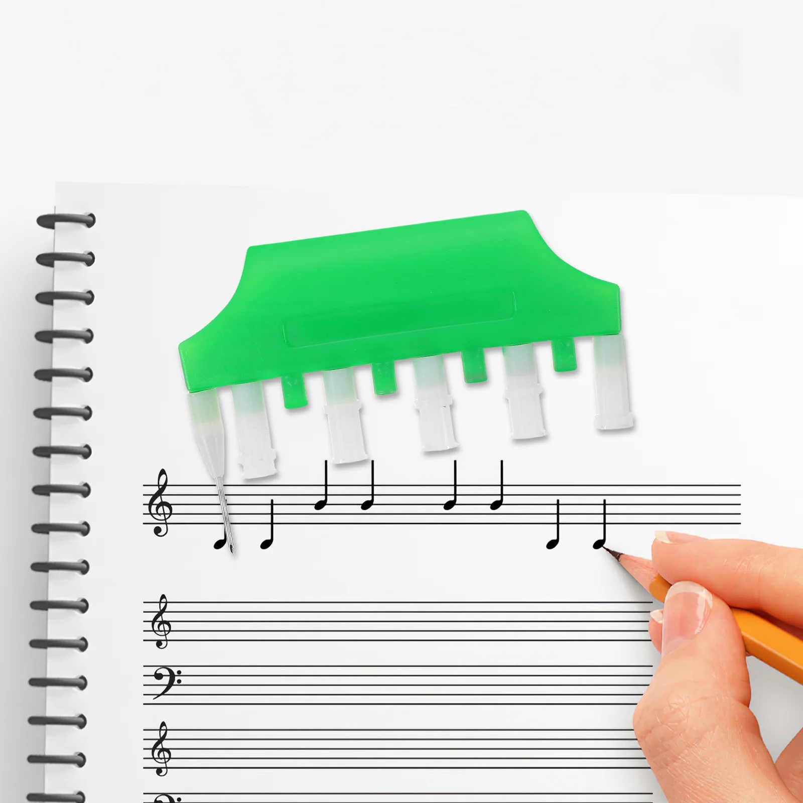 أداة رسم موظفي الموسيقى البلاستيكية السوداء، مسطرة كاتب السبورة، ملاحظة موسيقية دقيقة، ملحقات تعليمية محمولة