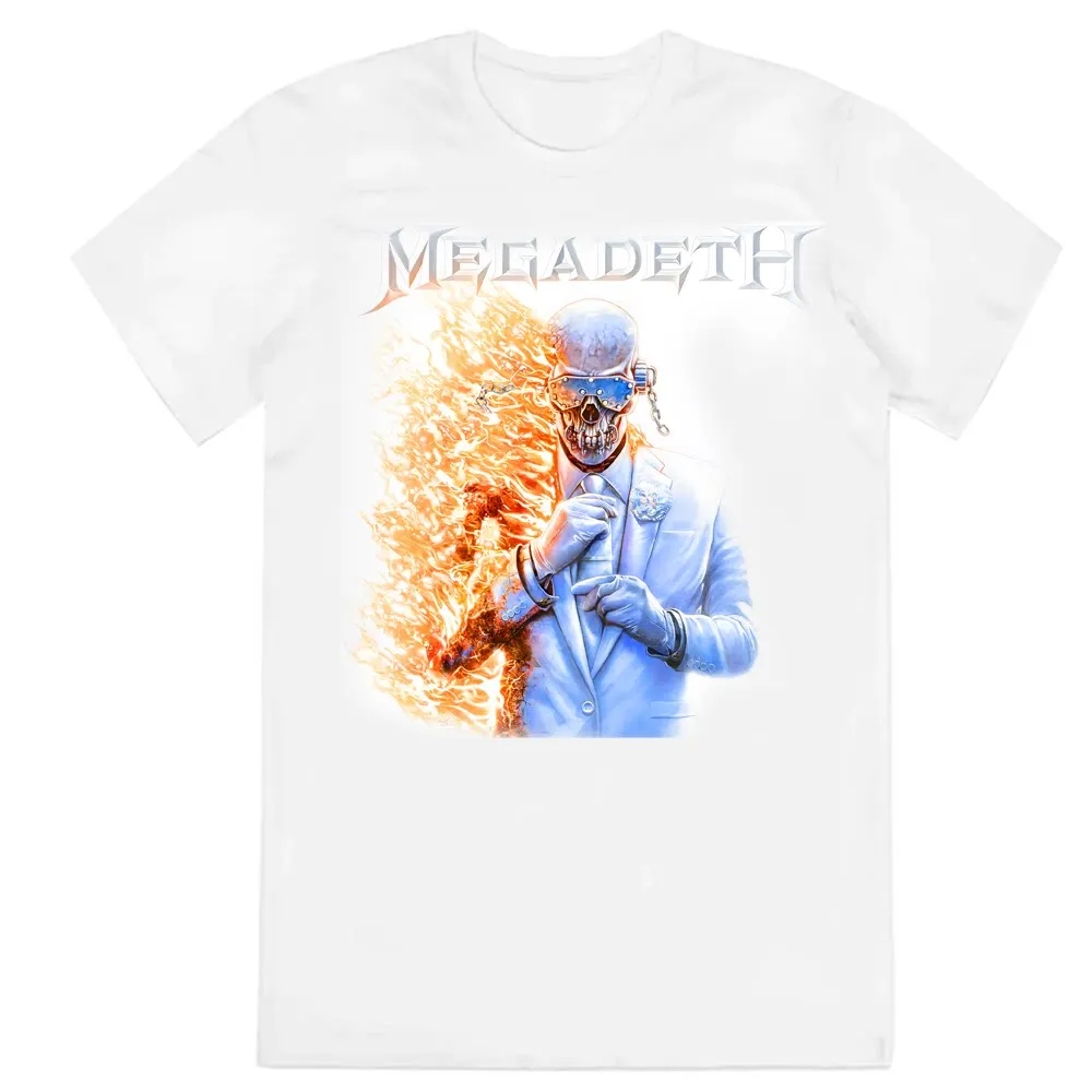 Megadeth Band Heavy Metal Rock Punk Men's Oversized Loose Cotton American T-shirt