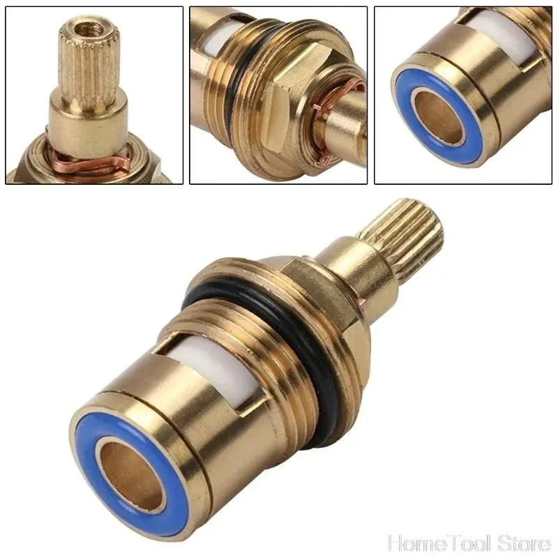 

1/2 Pc Universal Replacement Tap Valves Brass Ceramic Disc Cartridge Inner Faucet Valve For Bathroom Clockwise Anti Clockwise