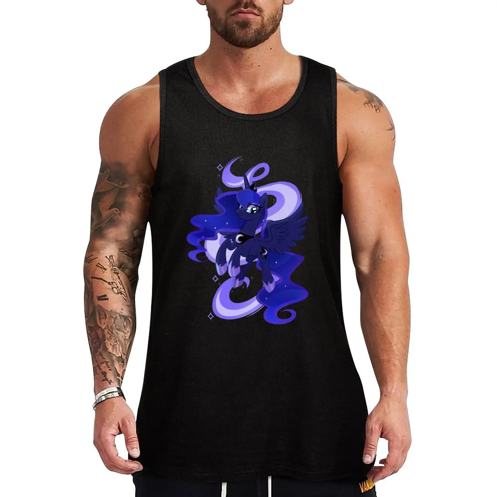 

My little woona Tank Top Muscle fit Men's cotton t-shirt Male vest