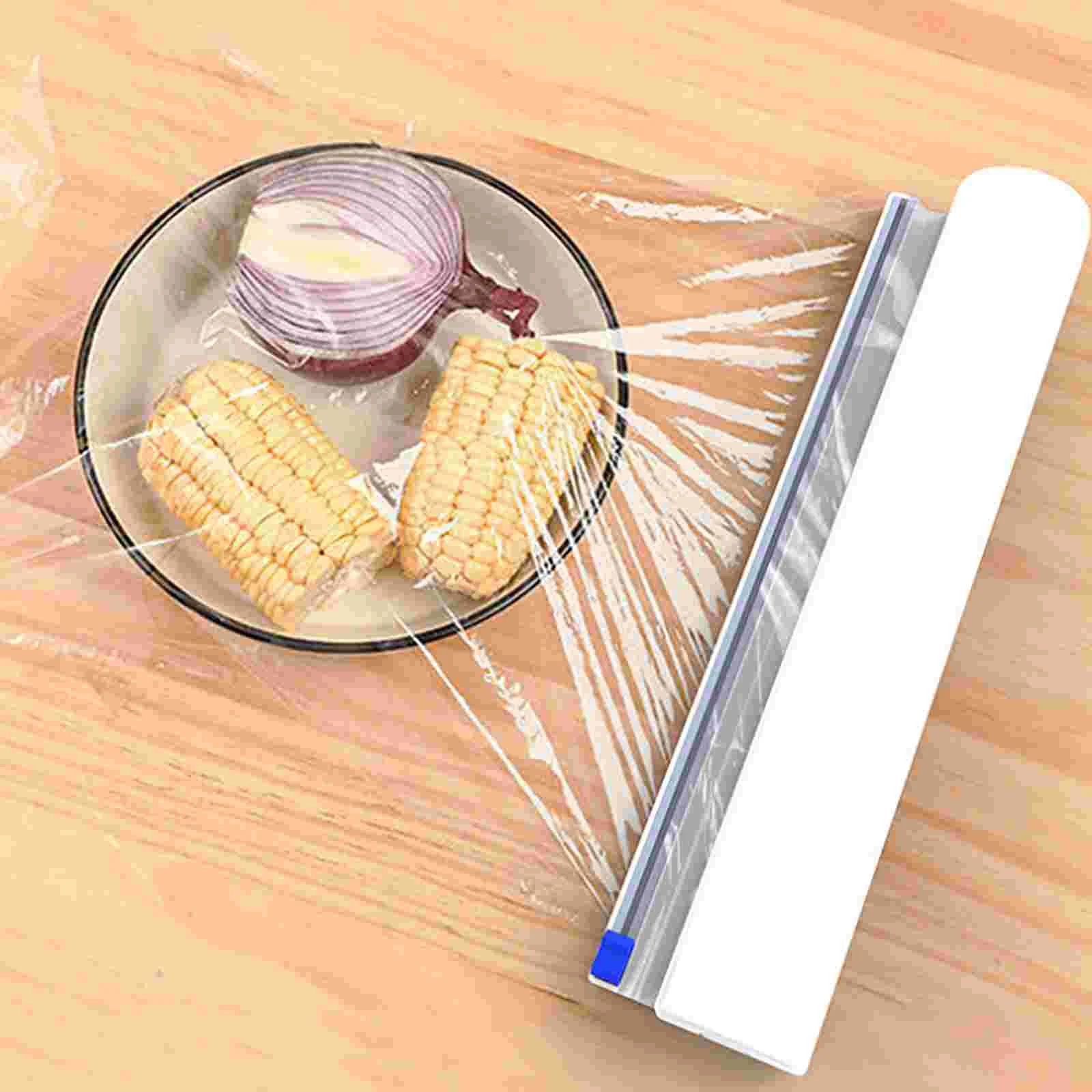 

2 Pcs Aluminum Foil Plastic Wrap Slider Cling Film Slicer Scoring Knives Food Packing