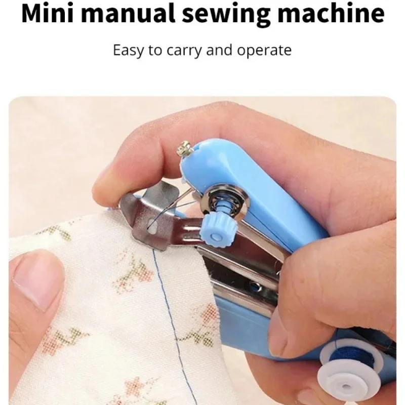 New Stylish Exquisite Multi-Color Home Handheld Portable Mini Manual Sewing Machine For Family Outdoor Travel Supplies