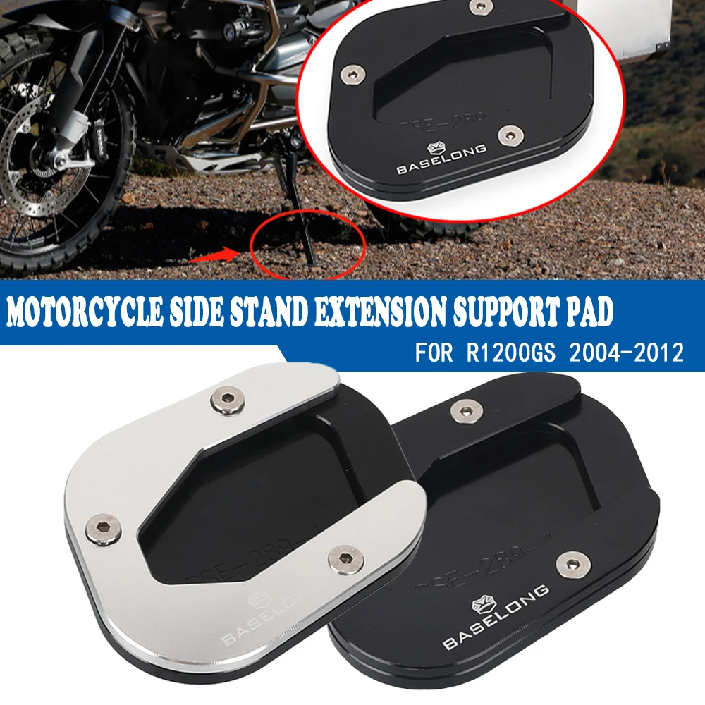 

For BMW R1200GS 2004 - 2008 2009 2010 2011 2012 R 1200 GS R 1200GS GS1200 Motorcycle Kickstand Side Stand Extension Support Pad