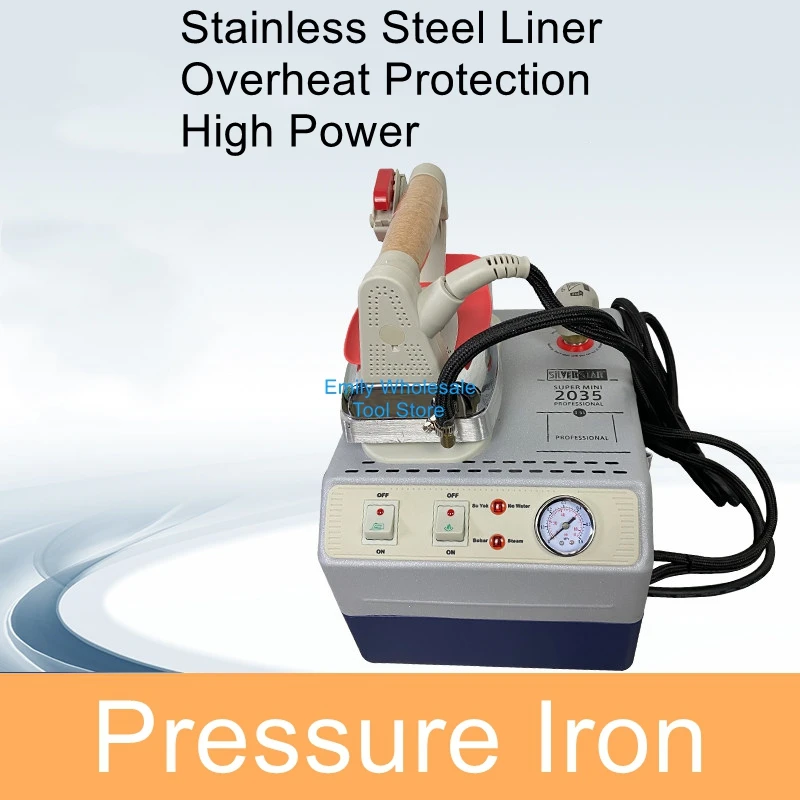 

High-Power Boosted Industrial Electric Iron; Pressure-Fed Electric Steam Boiler Iron; Electric Iron with Boiler