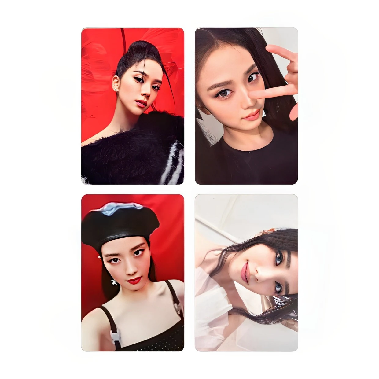 Karta nowego albumu KPOP Wysokiej jakości różowy tusz BP Kim Ji soo Osobisty album solo ME Mała karta