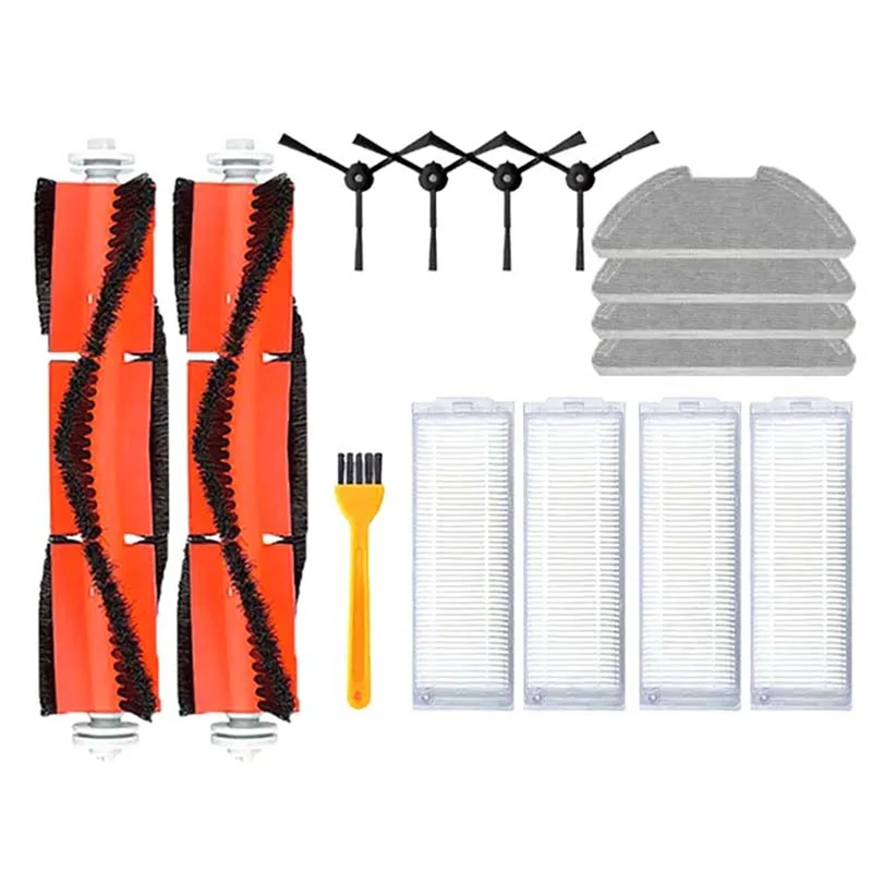 ABRG-For Xiaomi Mi ロボット掃除機モップ 2 Pro/Lite MJST1SHW MJSTL Hepa フィルターモップ布メインサイドブラシ交換部品 Accessorie