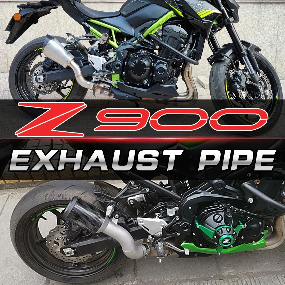 Slip on For Kawasaki Z900  Motorcycle Racing Performance Exhaust Racing Line Original Location Motorcycle Muffler