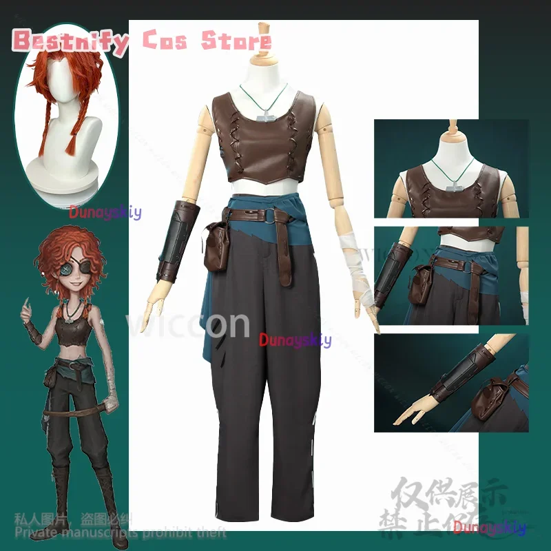 CosplayGame Identity V Archer Cosplay Anime Jirai Kei Girls Costume Eye Patch Sexy Uniform Pants For Woman Halloween Party Custo