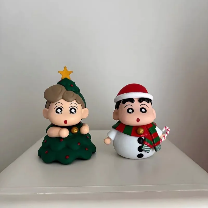 Christmas Crayon Shin Chan Handmade Snowman Christmas Tree Sunflower Cute Desktop Christmas Gift