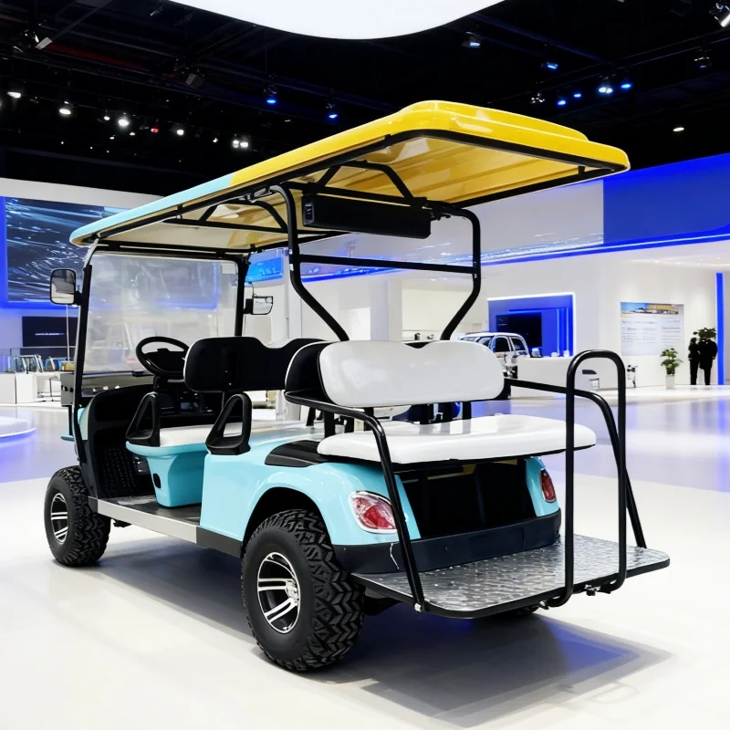 

2025 New Design 60V 72V Lithium Battery Electric Golf Cart Made In China 2 4 6 8 Seats Off-Road Tires Aluminum Wheels Golf Cart