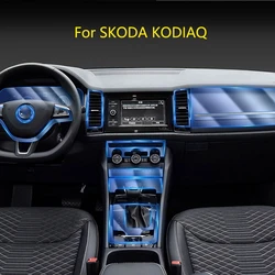 TPU  Protective Film For SKODA KODIAQ 2017-2021 Car Center Console  Repair Film Transparent Anti-scratch interior accessories