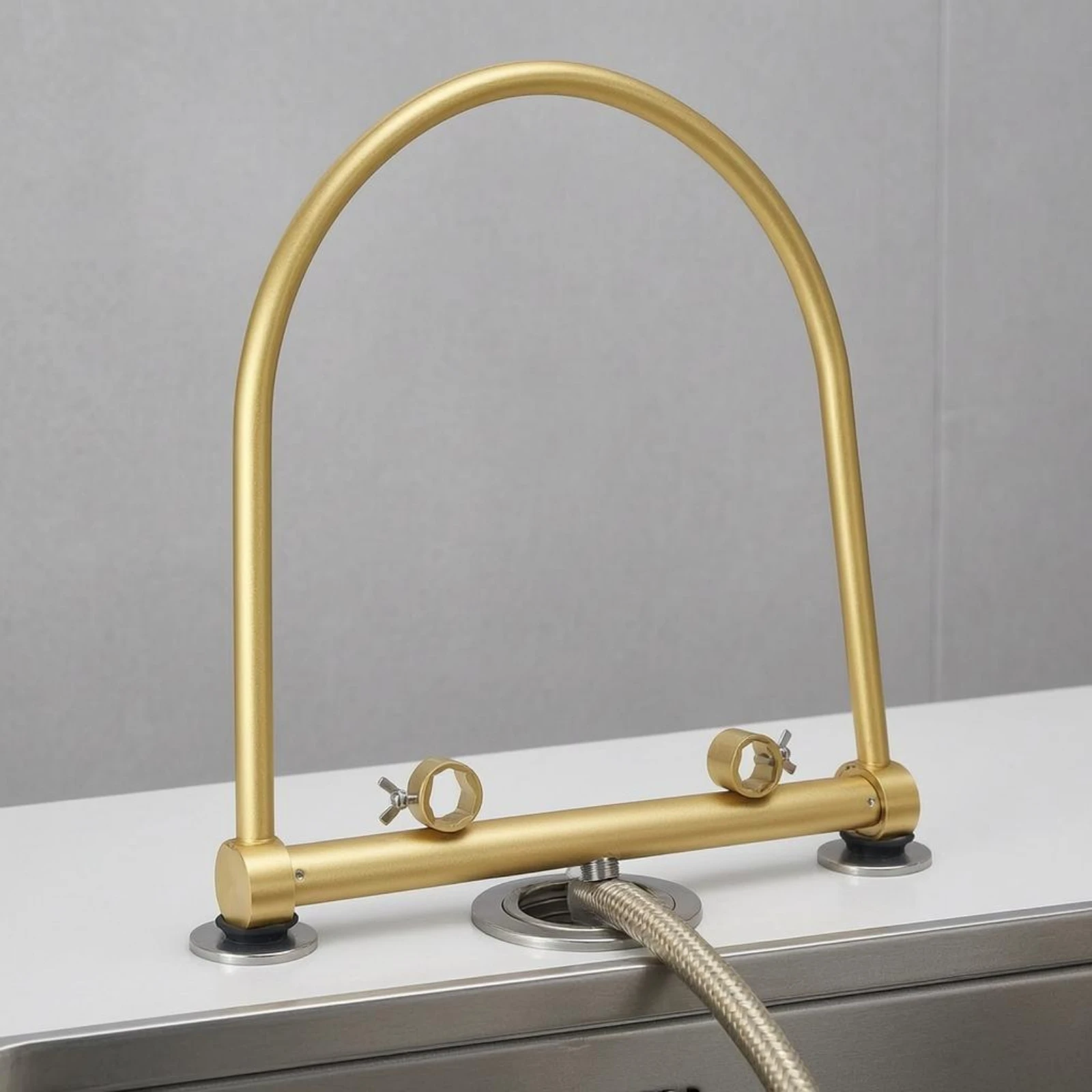 Shampoo Bed Fitting Cylindrical Salon Wash Fitting Beauty Supply Arched Threaded Outlet view 3