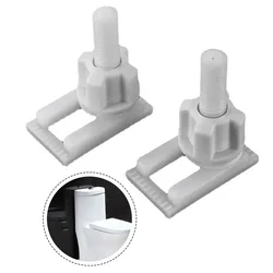 2PCS Universal Toilet Lid Hinge Screw Plastic Top And Bottom Bolt Fixing Accessorie White Toilet Seats 40*24*45MM Bathroom Parts