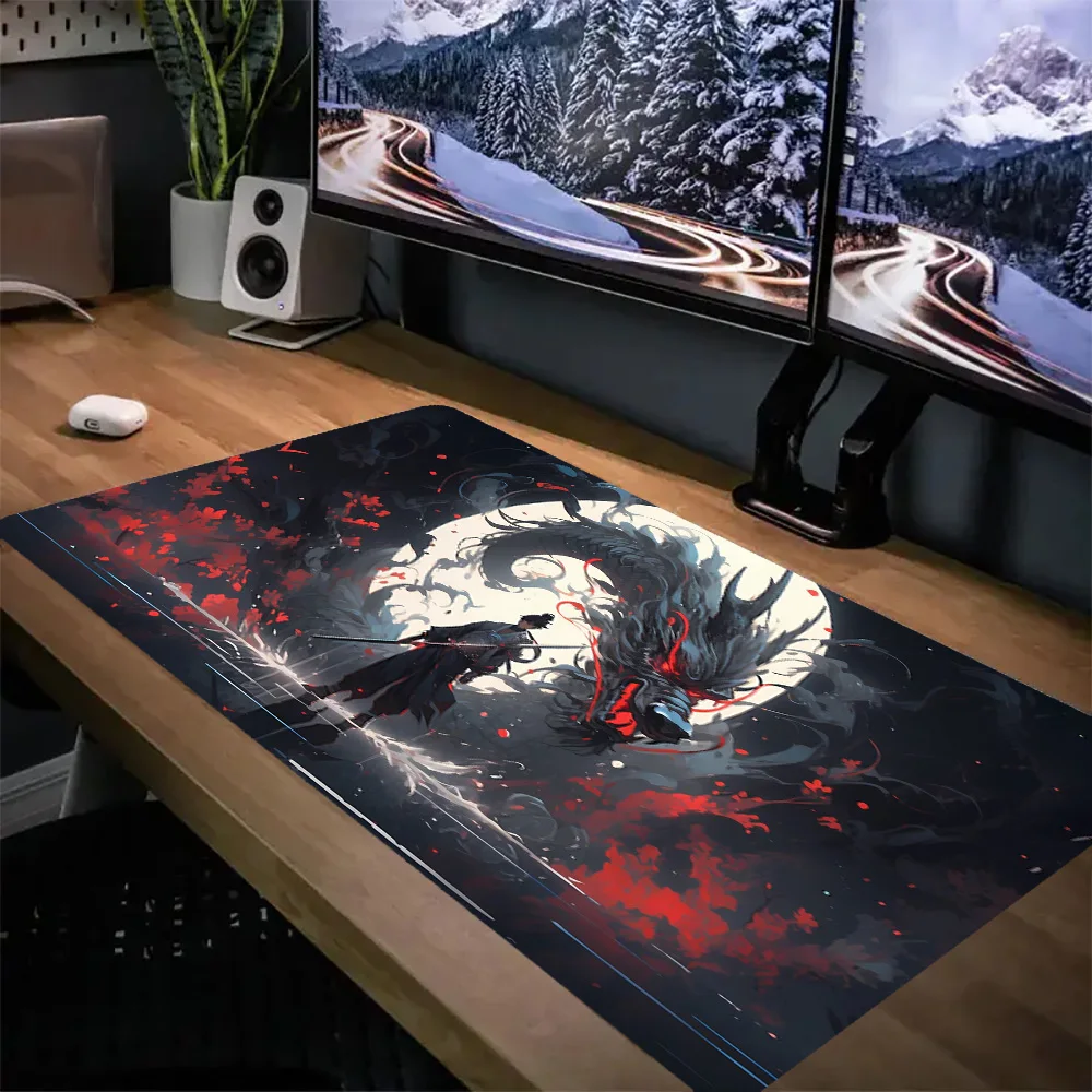 

Samurai Mousepad Gamer Gaming Keyboard Pad Mouse Pads Computer Accessories Mausepad TABL MAT Deskmat Mats Pc Cabinet Desk Mause