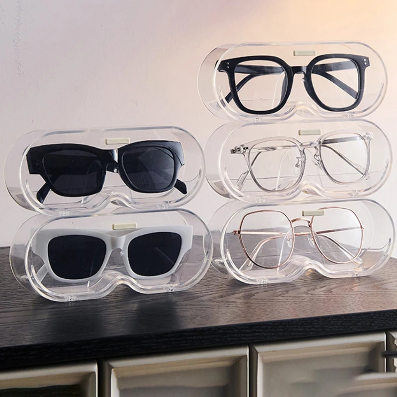 

Punch-free Glasses Storage Rack Wall Mounted Sun-glasses Display Holder Wardrobe Decoration Storage Box Sunglass Organizer