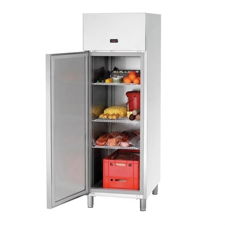 New Model Single Door Stainless Steel Kitchen Commercial Fridge Freezer