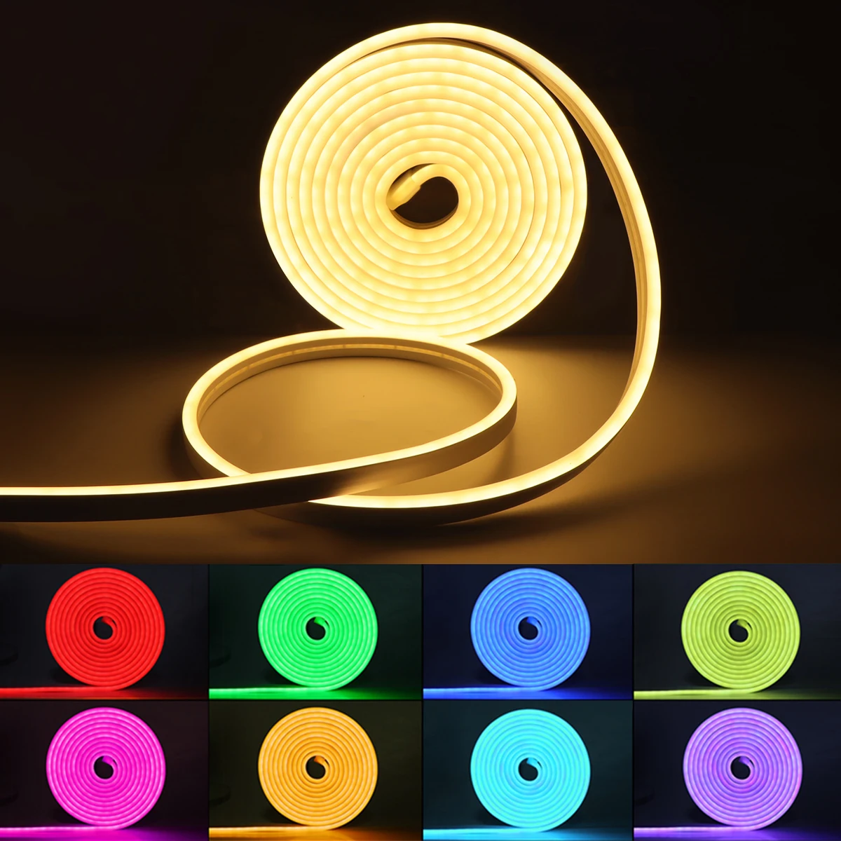 Zigbee Tuya Smart RGB Led Neon Strip USB 5V Flexible Ribbon Tape Waterproof Led Lights for Room Decoration fita led rgb Need HUB