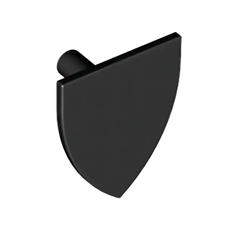 

[125 шт.] 【50 г】 Минифигурка модели 3846, держащая треугольный щит с плоским верхом