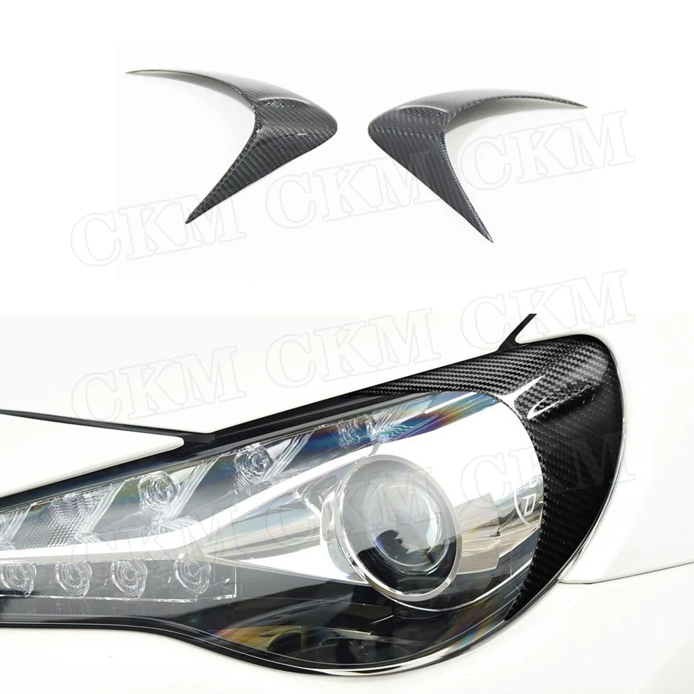 

Carbon Fiber Front Lamp Eyelids HeadLight Trim Cover Stickers For Toyota GT86 FT86 Subaru BRZ 2012 - 2016 Car Accessories