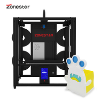 ZONESTAR Z9V5MK6 Multi Color 4 Extruders 4-IN-1-OUT Large Size Silent Auto Leveling Power Loss Recovery FDM 3D Printer Kit