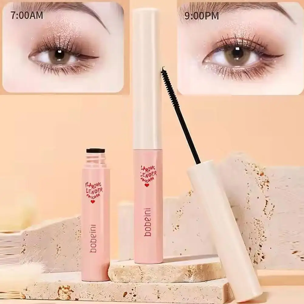 สีดําสีน้ําตาล Ultra-fine มาสคาร่ากันน้ําธรรมชาติหญิง Professional แต่งหน้า Fast แห้งสีน้ําตาลสีดํา Curling มาสคาร่าเครื่องสําอางค์