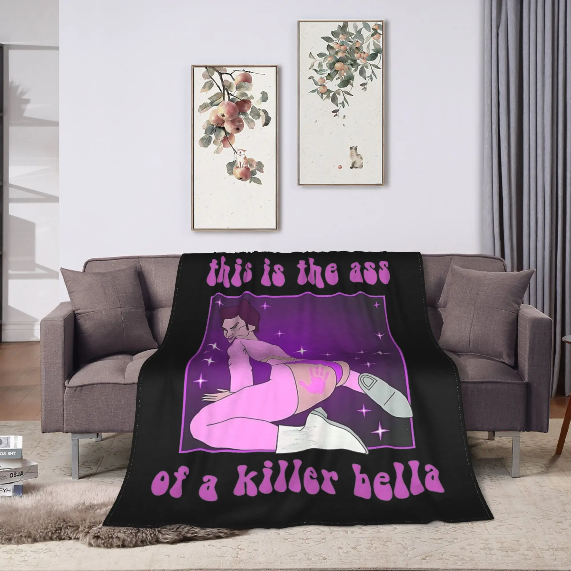 The Ass Of A Killer Bella Blankets Fleece Autumn Edward Cullen The Twilight Saga Soft Throw Blanket Home Travel Bedding Throws