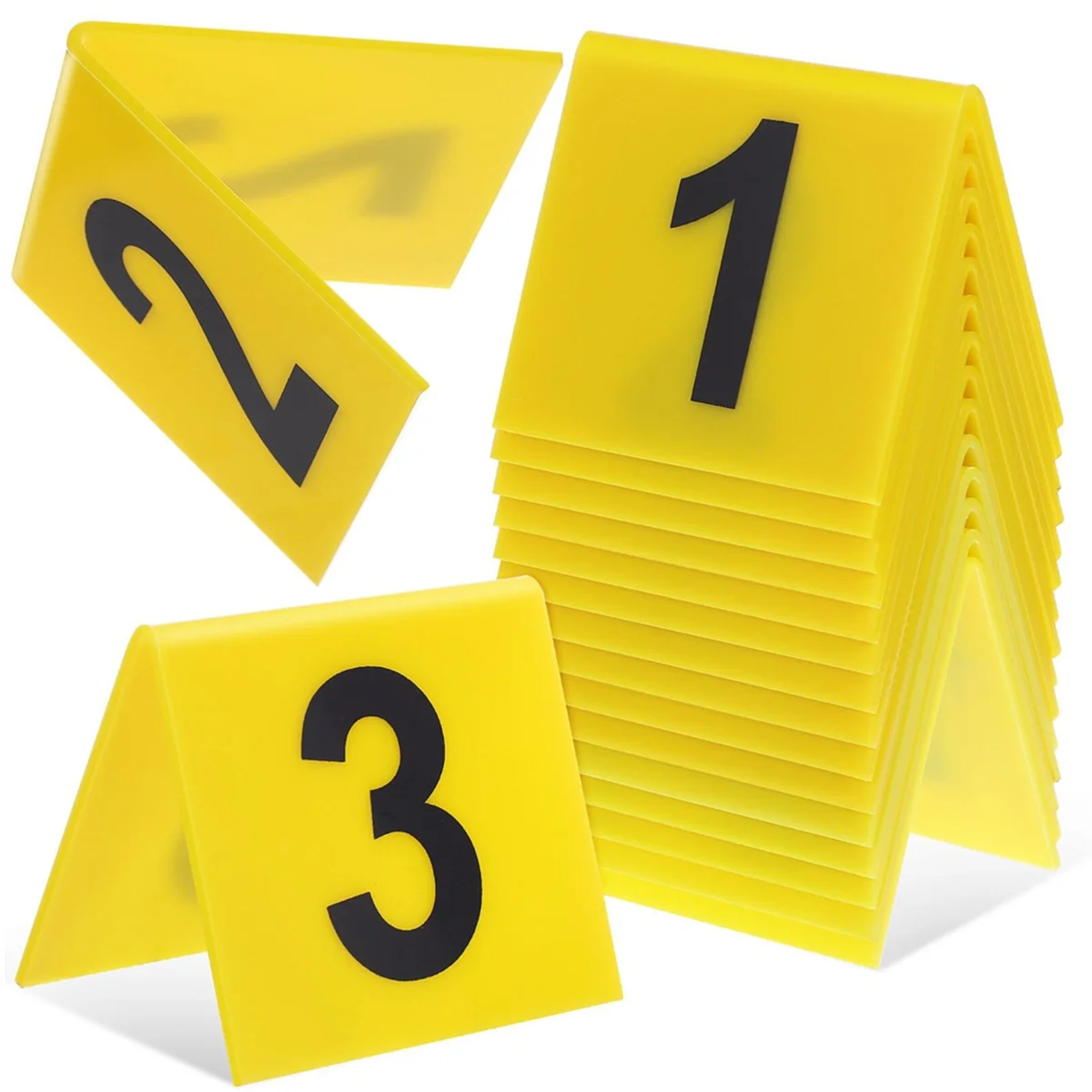 Acrylic Table Number Signs, Table Tent Sign with Number Plates 1-15, Table Numbering, Table Number for