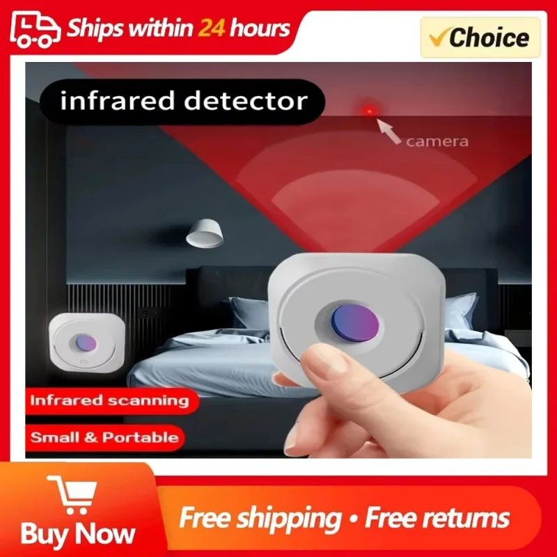 Camera Detector for Hidden Camera Portable Hidden Lens Detect Finder for Hotel Anti-Peeping Security Protection Candid Detector