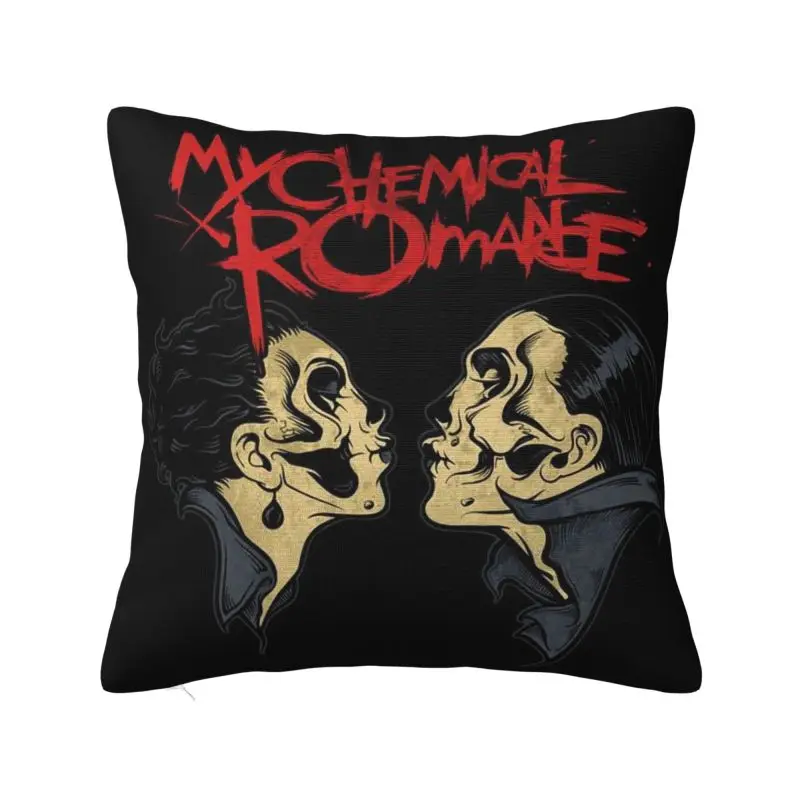 Custom My C-Chemical Romances Mcr Band Square Pillow Case Decoration 3D Double Side Print Cushion Cover for Sofa