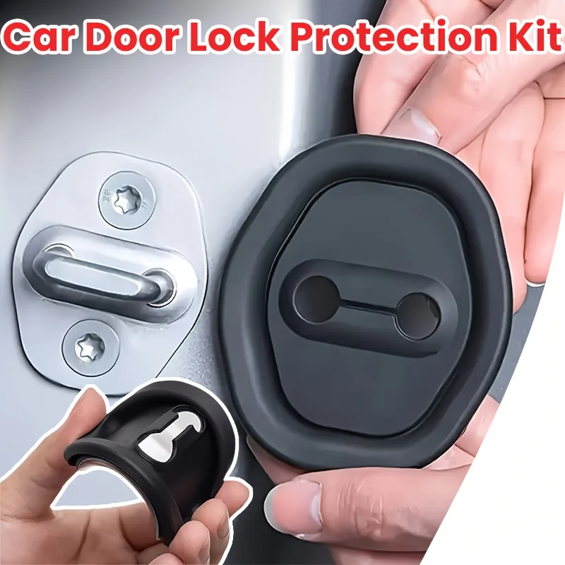 Car Door Lock Buffer Shock Absorber Silicone Cushion Universal Car Door Closing Sound Deadener Damper Antirust Protective Covers