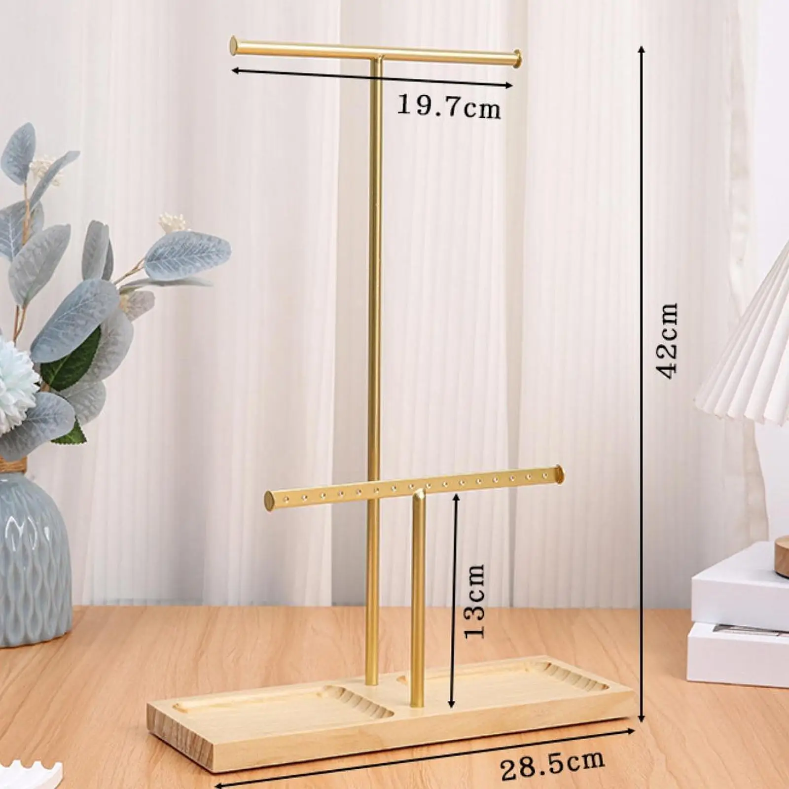 

Jewelry Organizer Jewelry Storage Rack Ear Studs Display Rack Multifunctional Necklaces Earrings Holder for Shopping Mall