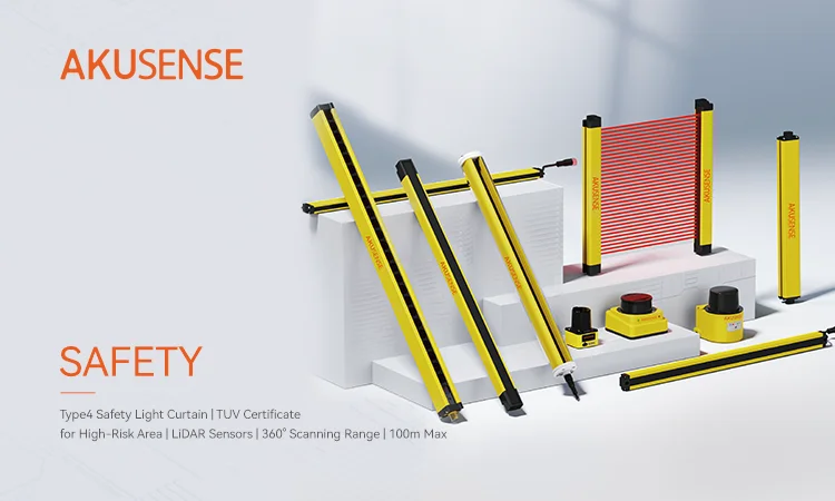 Akusense Industrial Sensor OEM BEL Series Safety Barrier Light Curtain Sensor Security Photoelectric Beam Sensor Banner