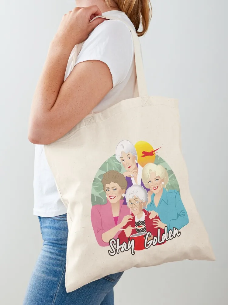Stay Golden Tote Bag shopping bag tote bag custom bags for women Shopper