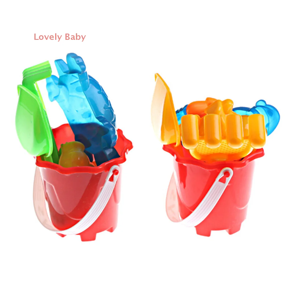 ชุดเครื่องมือเล่นทรายชายหาดสำหรับเด็ก 【BBS-7】 ประกอบด้วยถัง กระบวย พลั่ว คราด และอุปกรณ์เล่นน้ำ