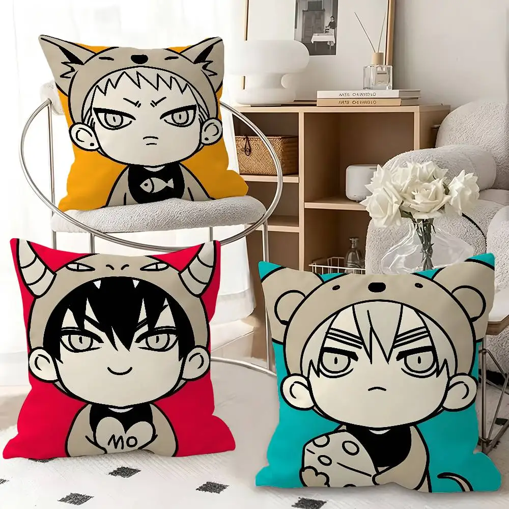 1pc Individuality Korean Anime 19 Days Pillow Case Fashion Square Pillowcase Bedroom Sofa Room Ins Decoration Leisure