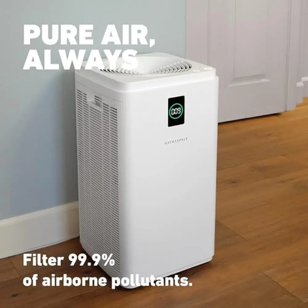 True HEPA Air Purifier Cleaner Filter Allergies Smoke Pets Odor Eliminator Dust Pet Hair Portable Quiet Easy Installation Remote