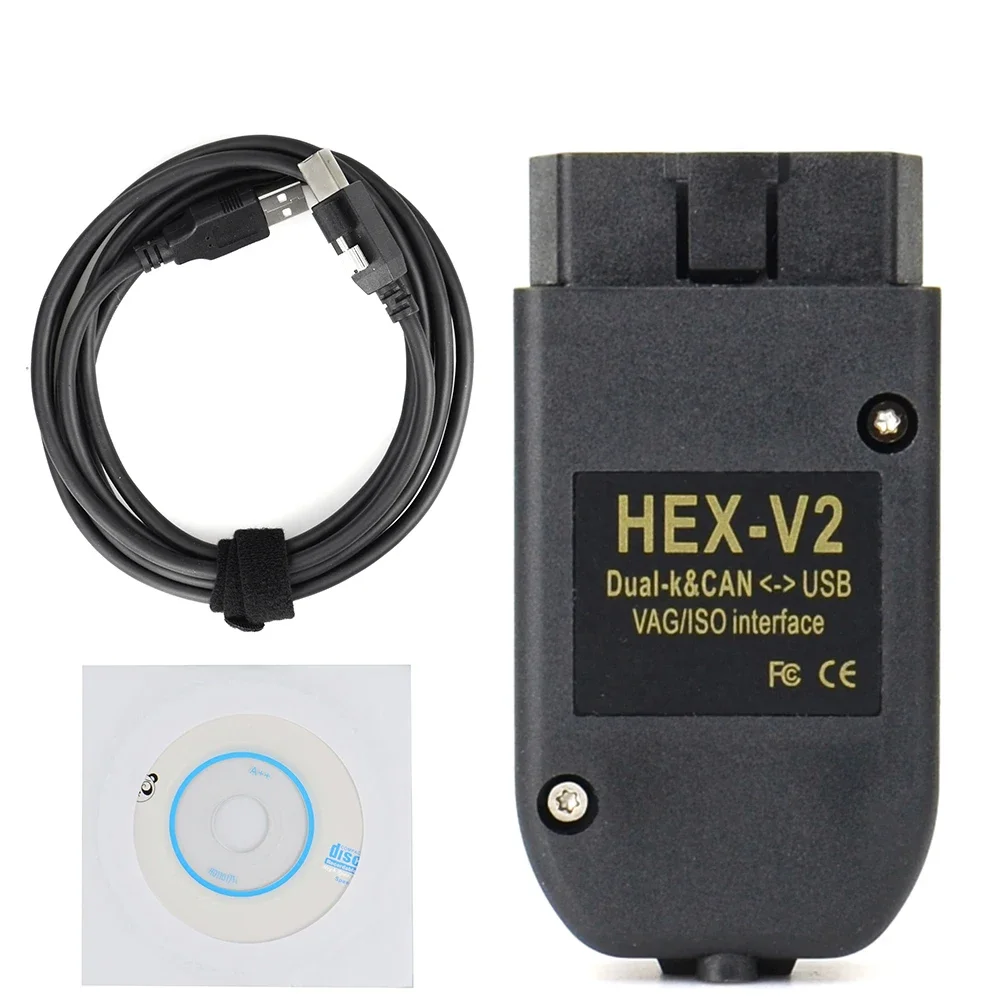 chaosknight Vag Com Hex V2 24.5 Vagcom Interface Cable obd2 Scanner Diagnostic Tool Aodi Skoda Car 2023 Real 2024 full original