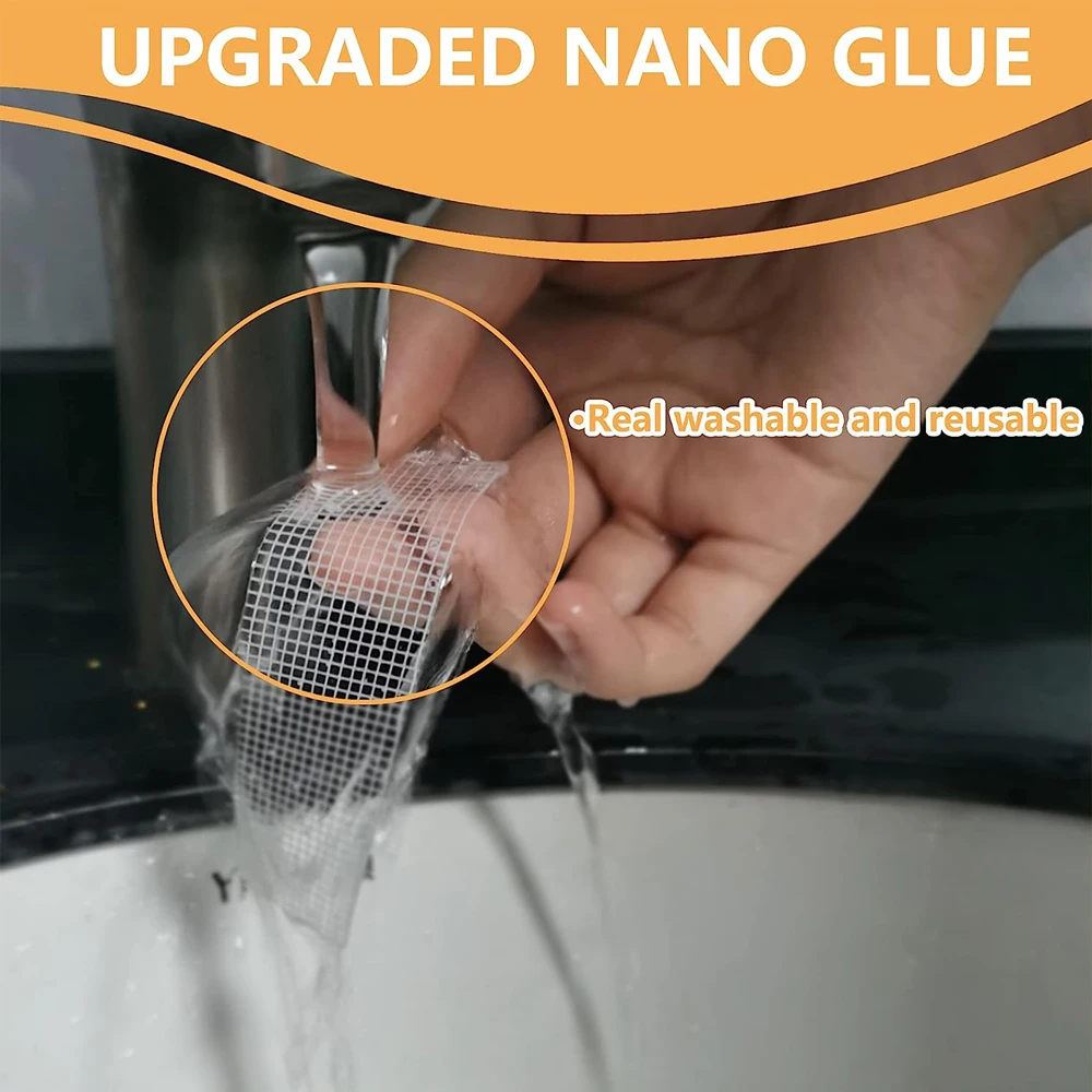 1-10m Ultra-strong Double-sided Adhesive Nano Tape Clear Removable Waterproof Extra Strong Sticky Strip Heavy-duty Two Side Tape