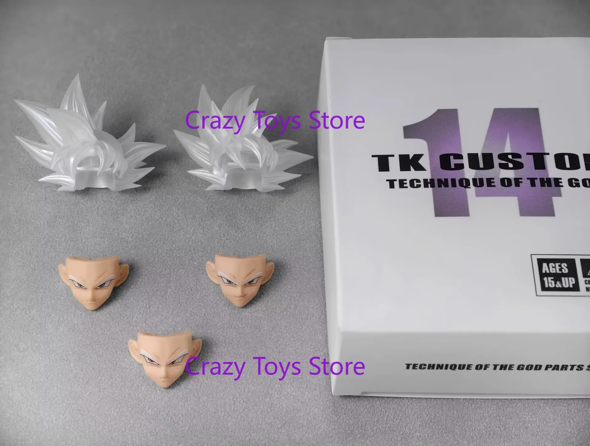 

In Stock TKCUSTOM TK TK013 TK014 TK015 K016 Dragon Ball SHF Ultra Instinct Son Goku 3.0 Head Customized Head Sculpture