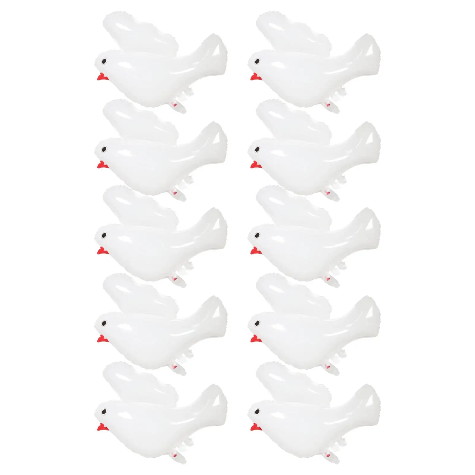 

10 Pcs Peace Dove Balloon White Aluminum Film Newborn Baptism Decorations Gender Reveal Party Wedding Celebrations Festival