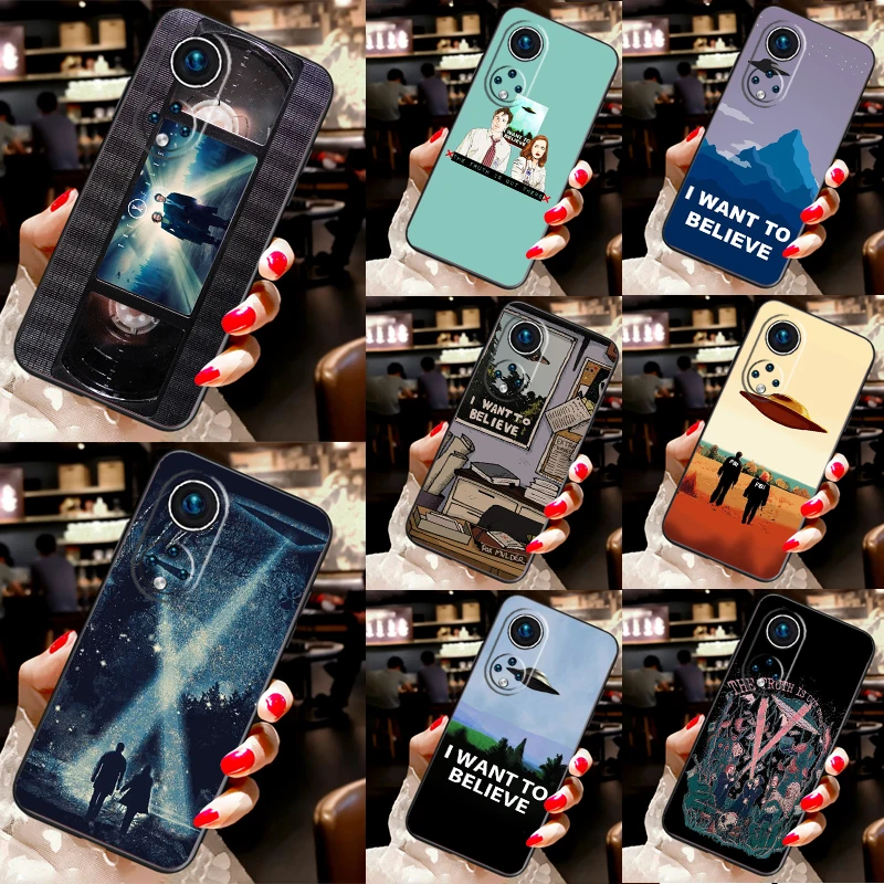 The X Files I want to believe For Huawei P30 Pro P20 P40 P Smart Nova 9 5T Case For Honor 70 50 X8 X9a Magic 5 Lite Cover